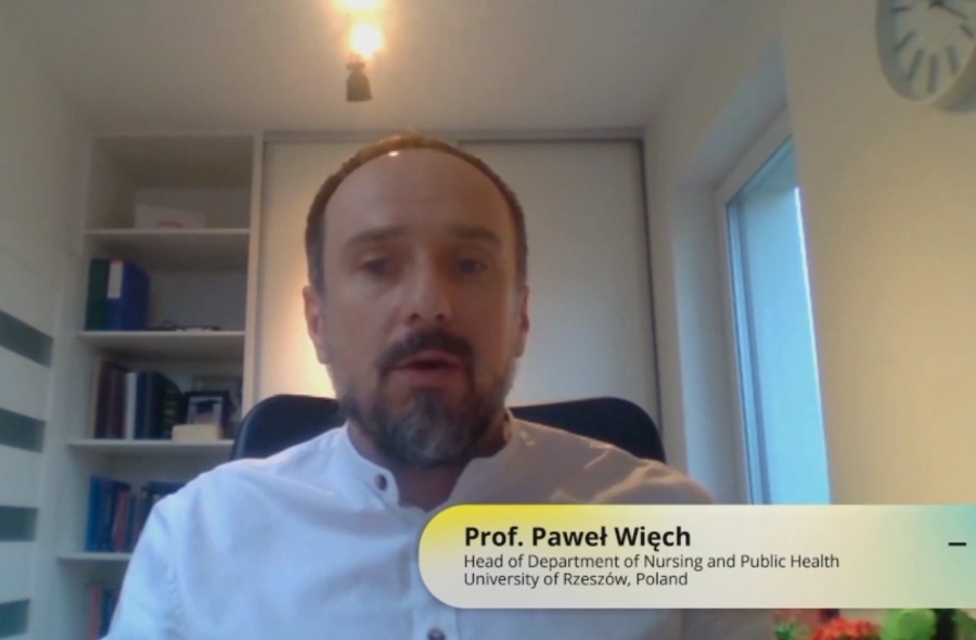 Profesor Paweł Więch z Uniwersytetu Rzeszowskiego był pierwszym prelegentem Body Interacts „Global Network 2021”